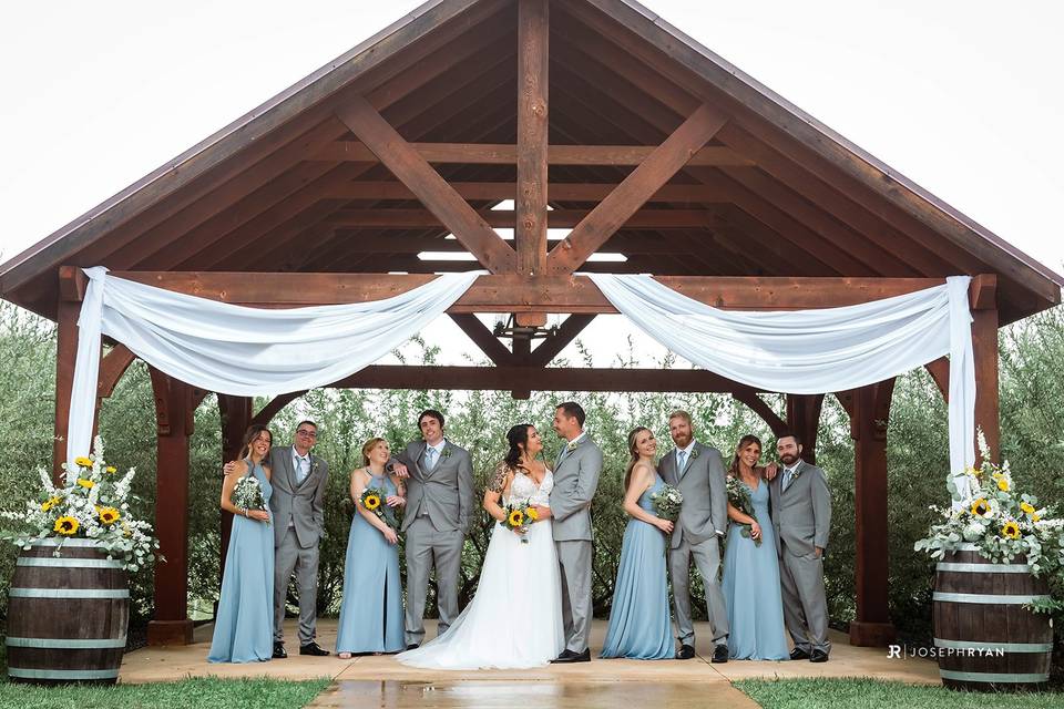 Gazebo Bridal Party
