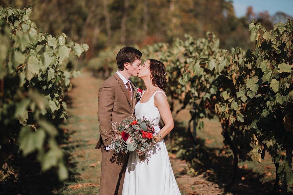 First Kiss in the Vines