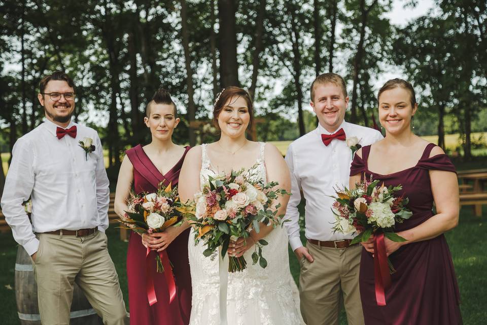 Fall outdoor wedding