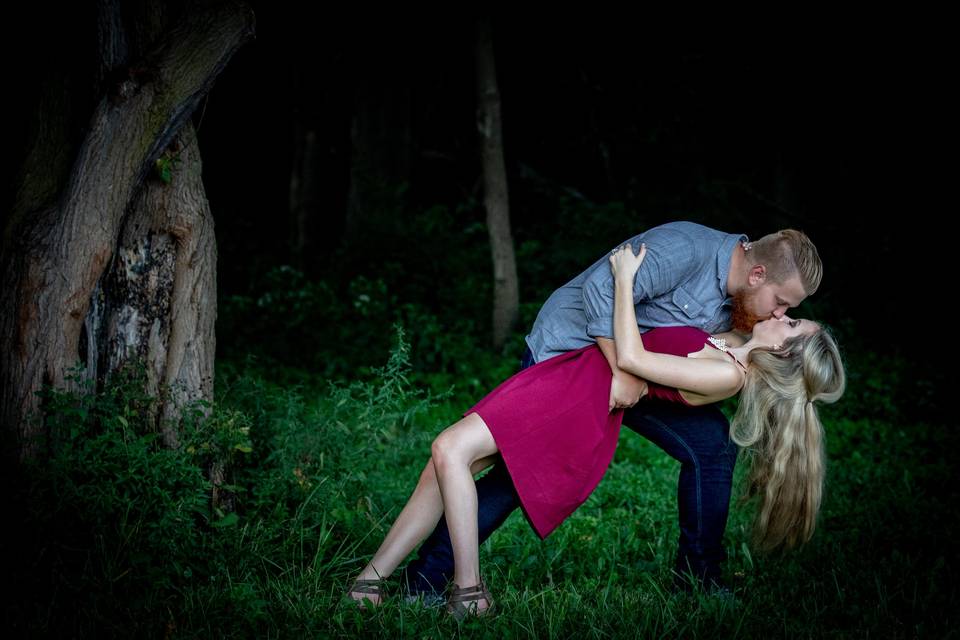 Traditional Dip & kiss.