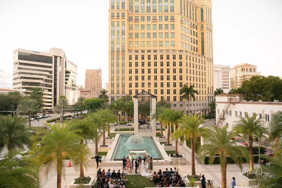 Ariel View of Ceremony