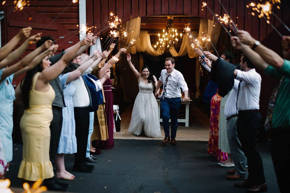Sparkler sendoff