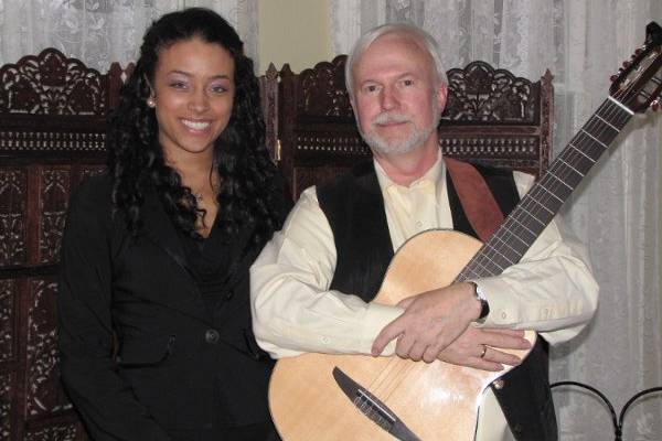 At a solo guitar wedding at the Madison in Covington, KY.