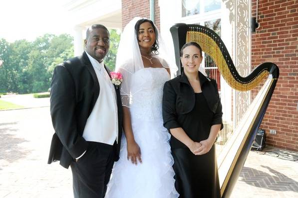 With newlyweds Stephanie and Stephen H. at Oxon Hill Manor, August 30, 2009.