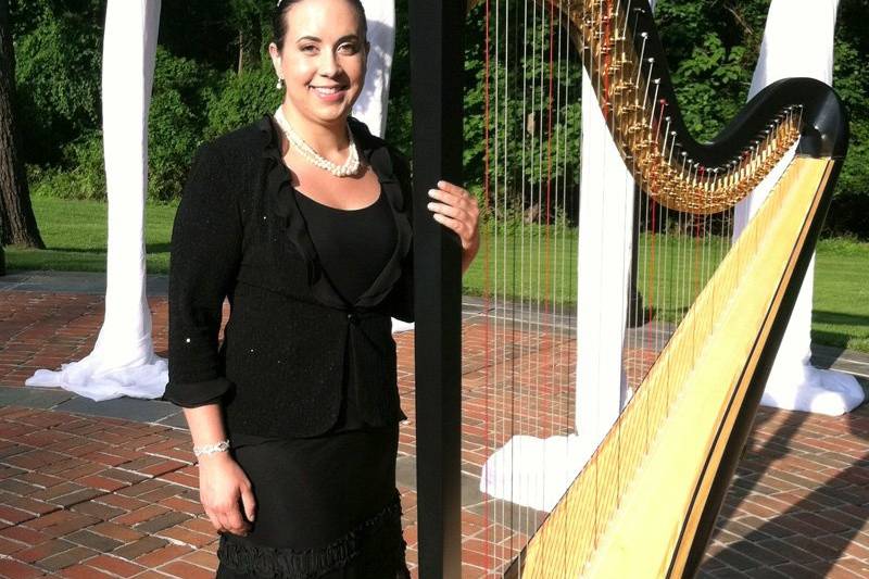 Beautiful outdoor ceremony at Newton White Mansion, June 2012.