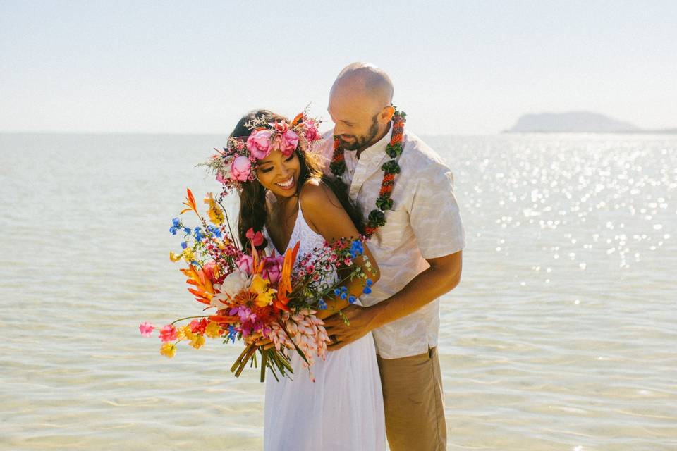 Sand Bar Wedding