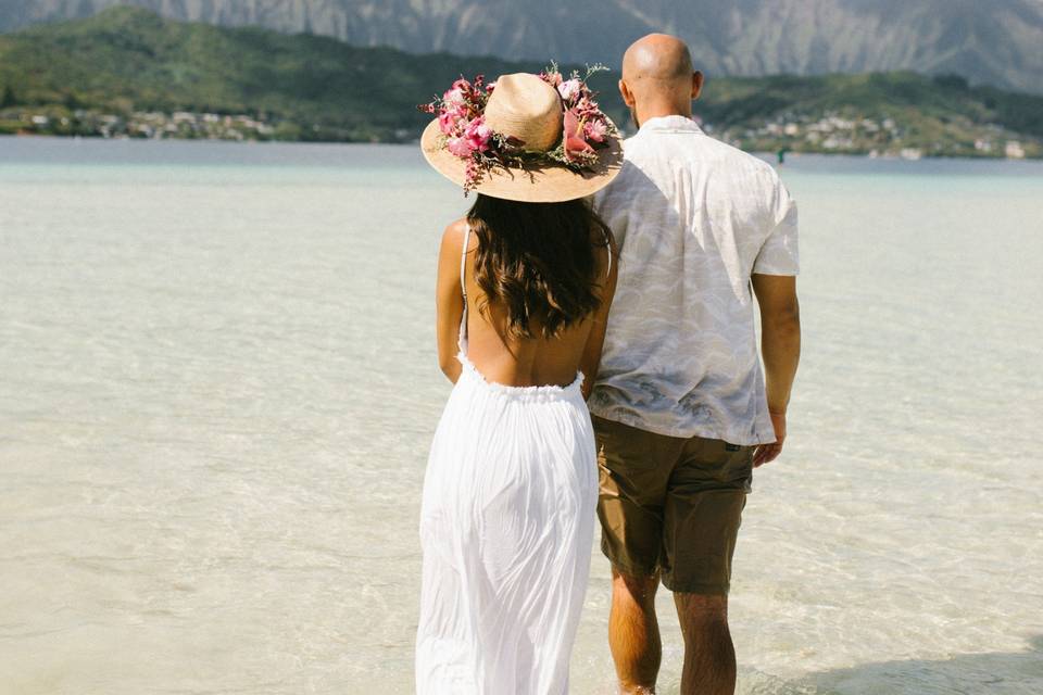 Sand Bar Wedding