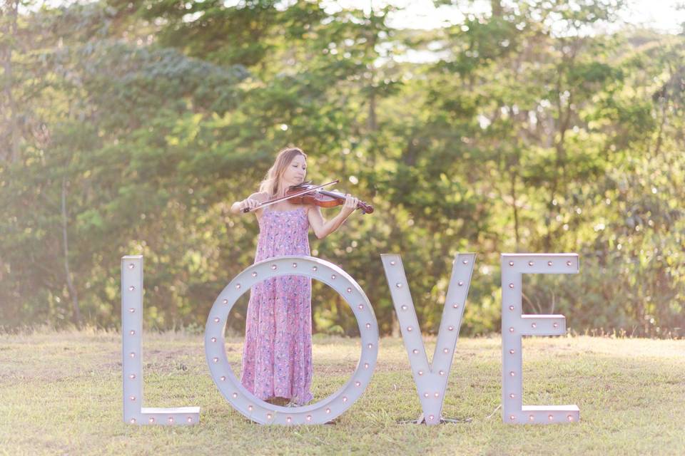 Violinist with Love Prop