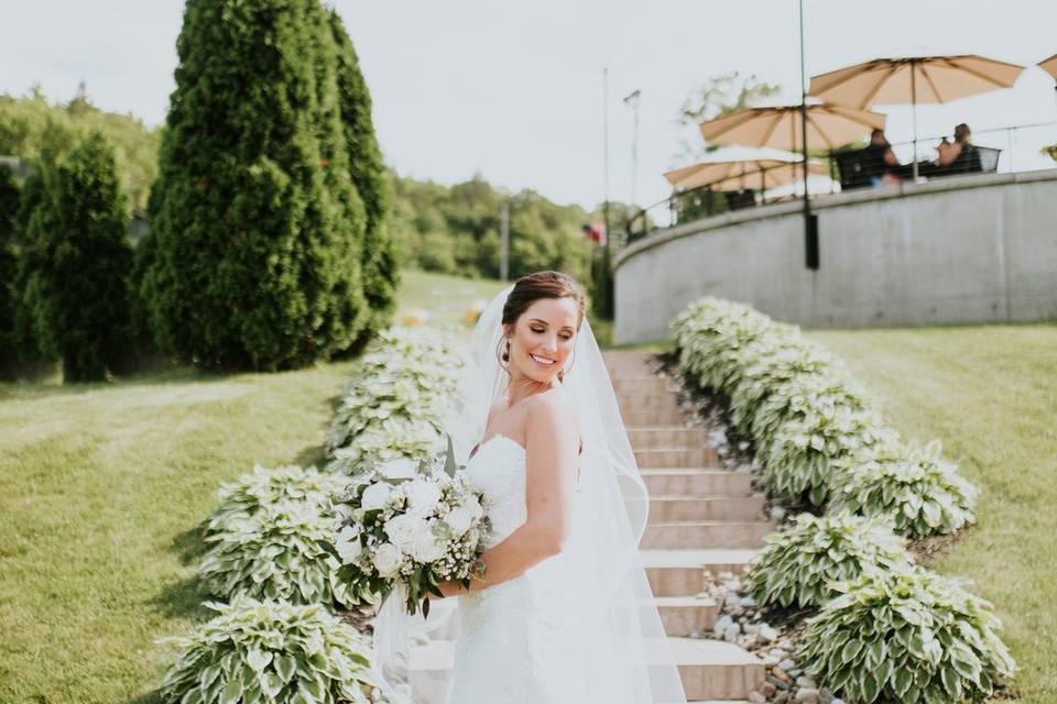 Our bride before ceremony