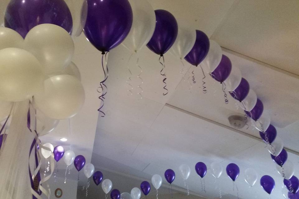 Violet balloons