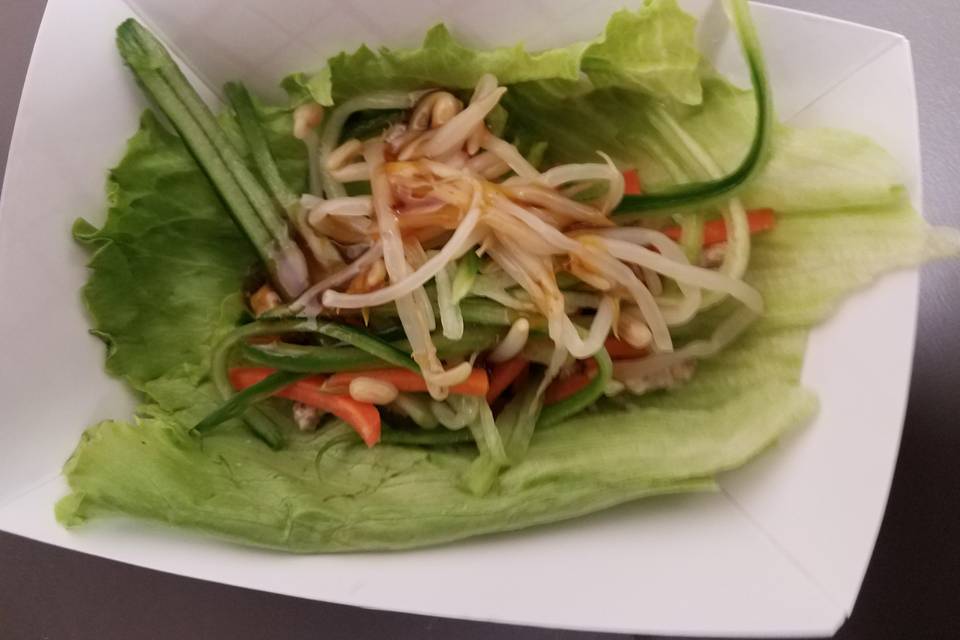 Chicken lettuce wrap