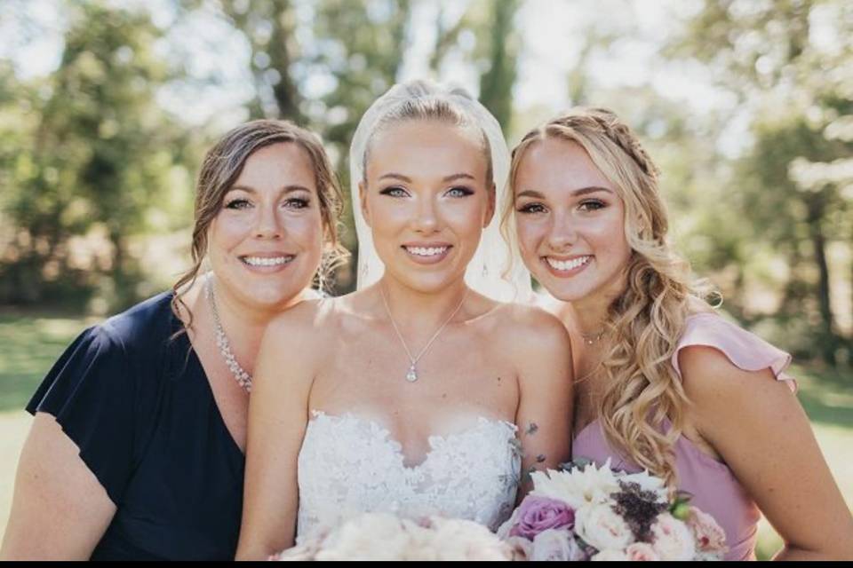Mom and daughters