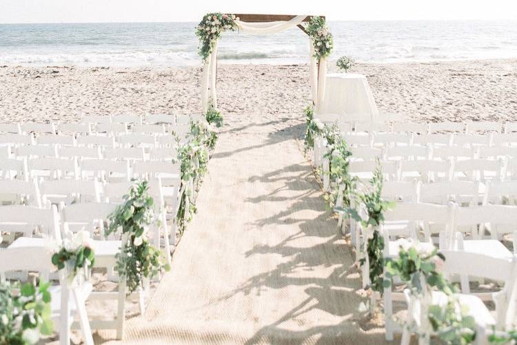 Beach Ceremony Setup