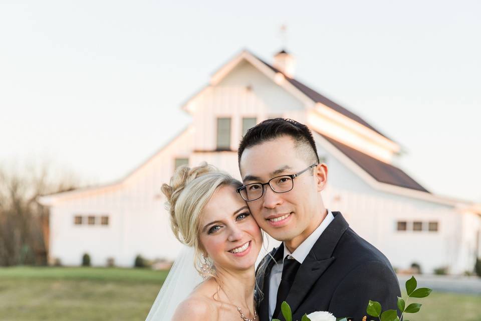 Portrait of the happy couple - Rebecca Dotson Photography