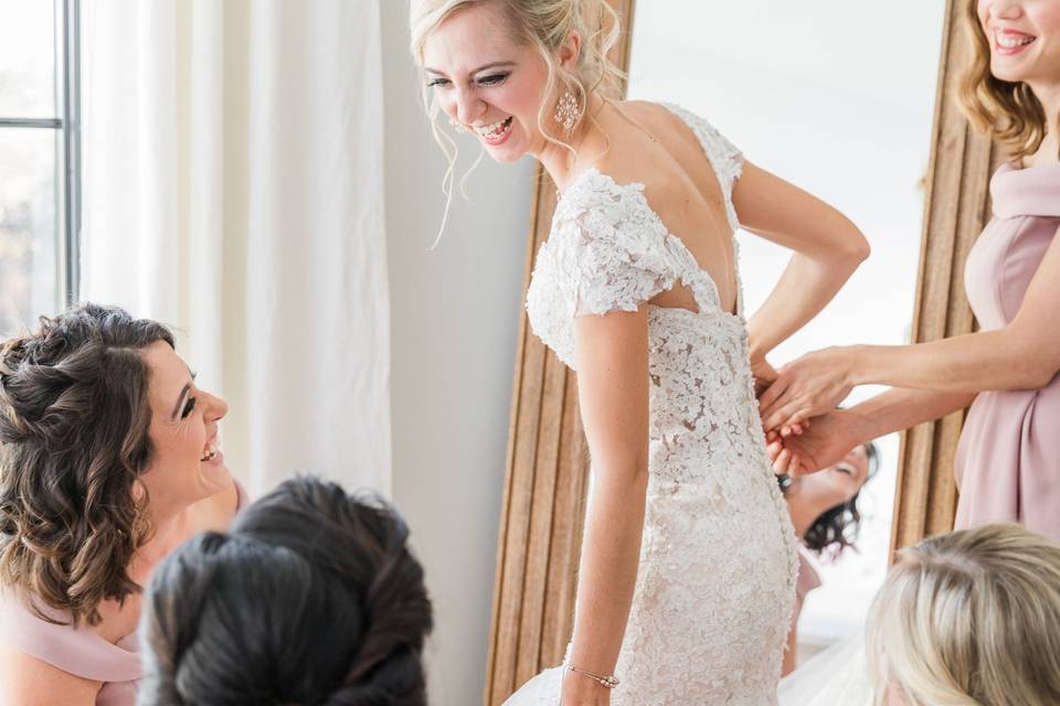 Our bridal suite dressing room