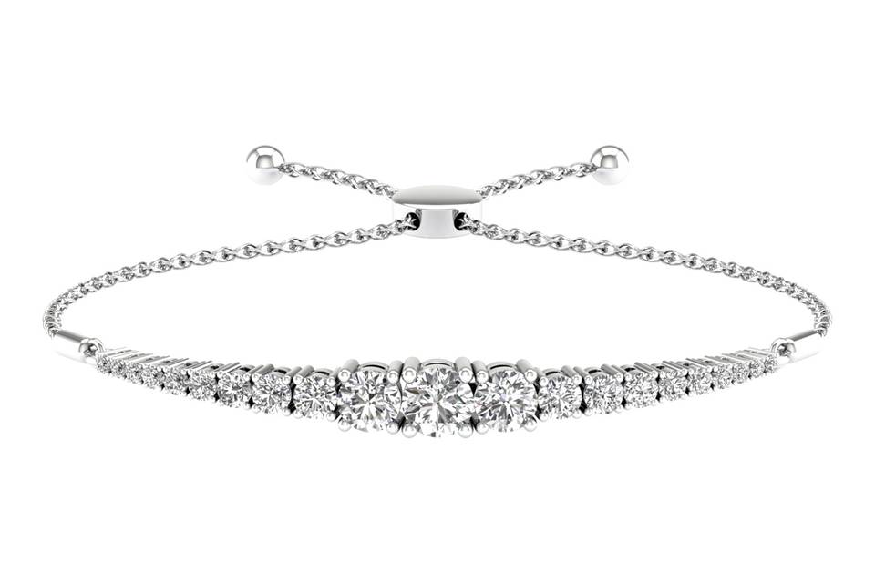 Graduated Round Bolo Bracelet