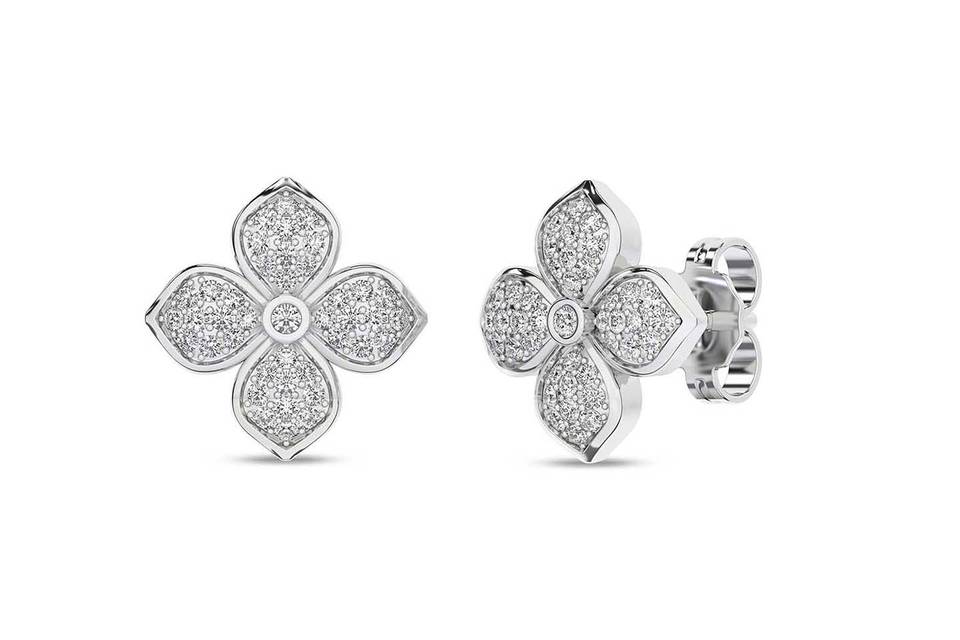 La Fleur Diamond Radiant Studs