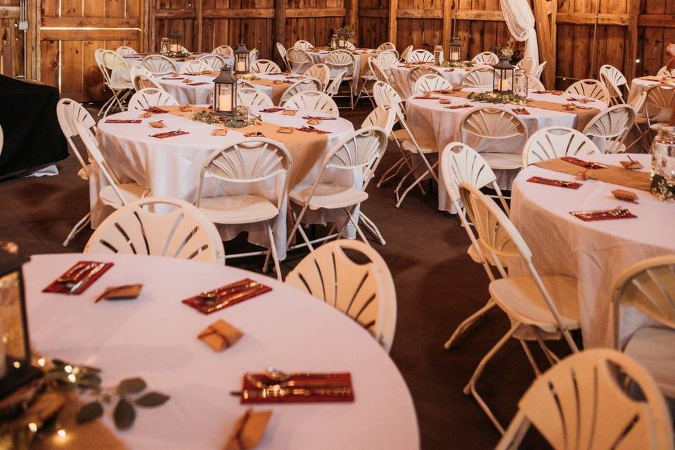 Reception in the hayloft