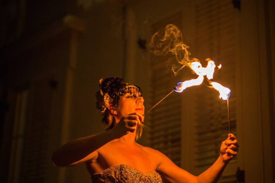 Fire performer