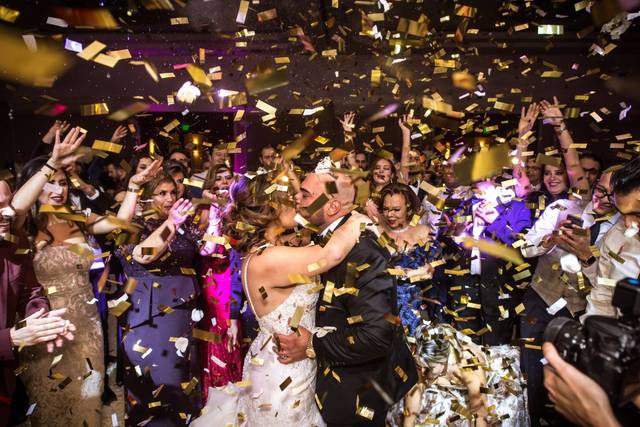 Gold petals raining down