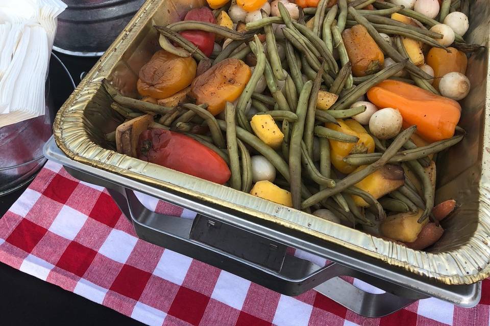 Fire roasted seasonal veggies