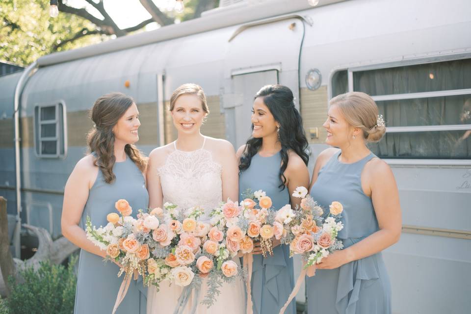 Bride + Bridesmaids!