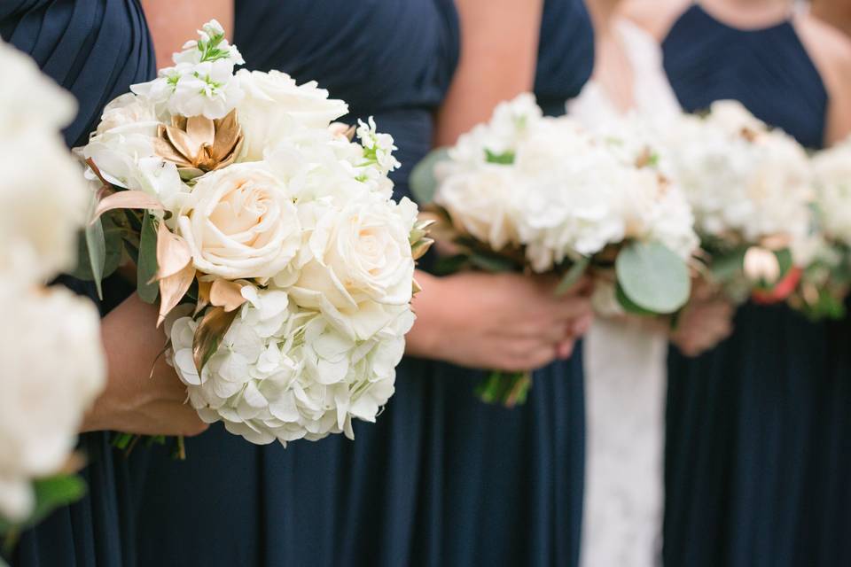 Bride and Bouquet