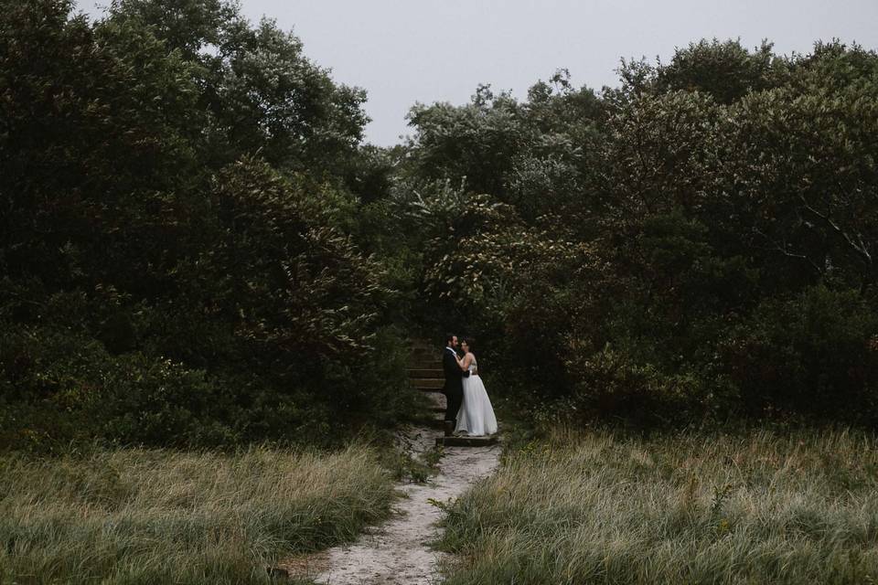 Coastal fall wedding