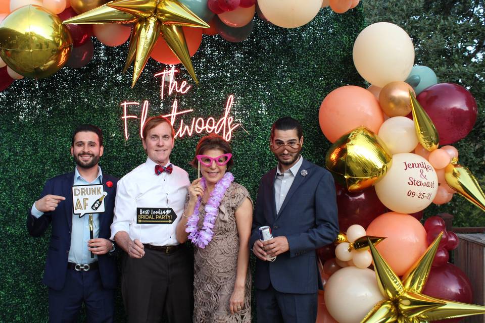 Guests enjoying photo booth