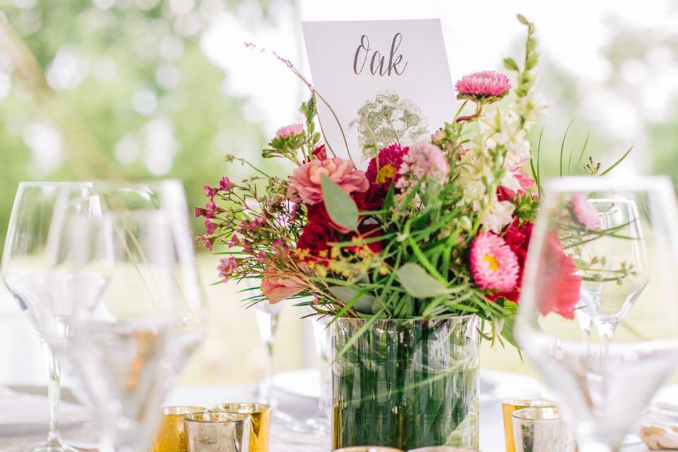 Wildflower centerpiece