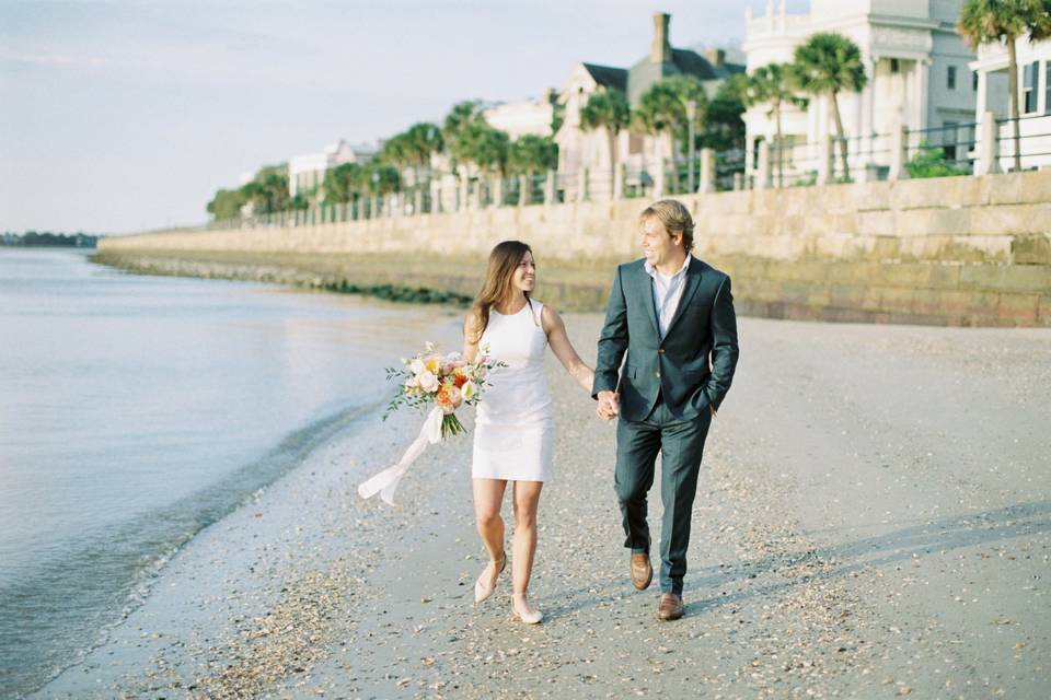 A beach wedding