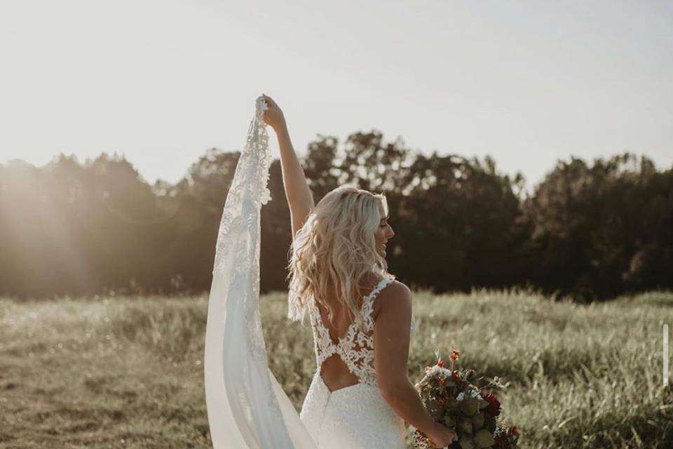 Lace Fitted Wedding Dress