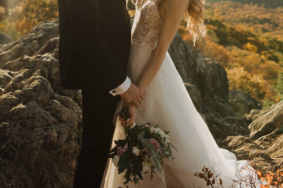 Ruffle Wedding Dress