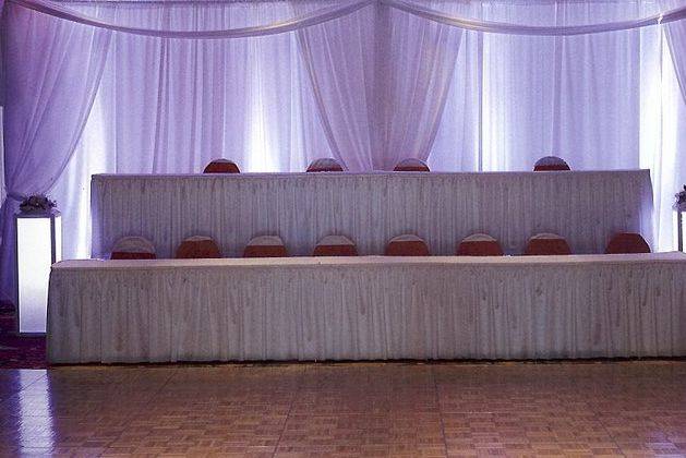 Head table setting