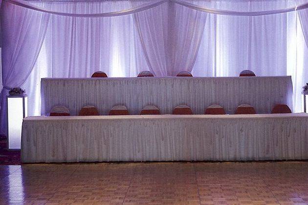 Head table setting