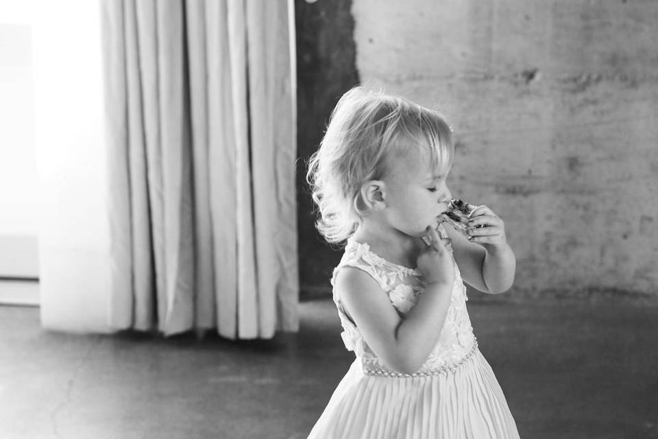 Flower girl twirling