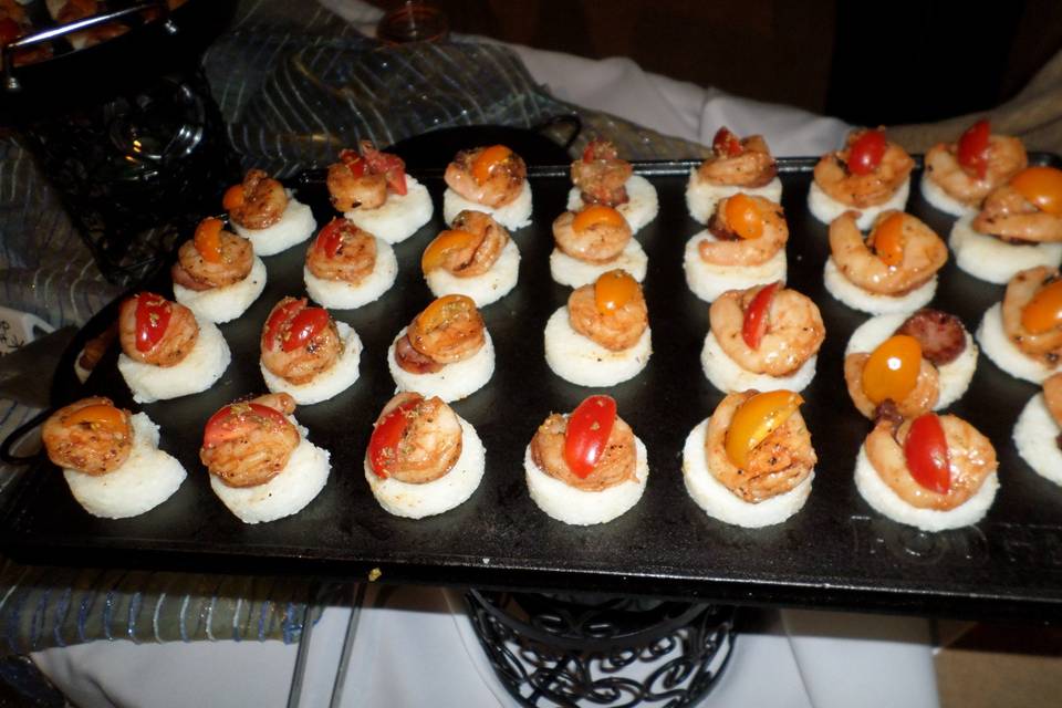 STF's Signature Shrimp & Grits Appetizer