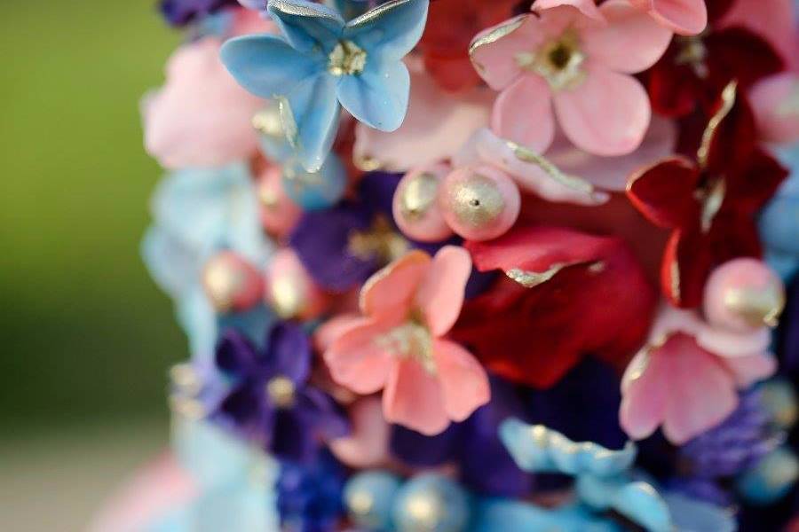 Watercolor Wedding Cake