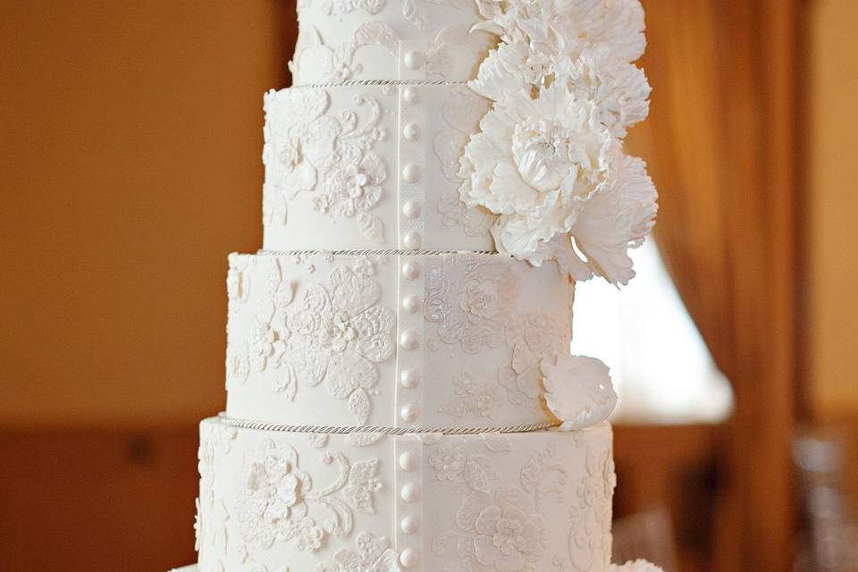 Lace  Wedding Cake