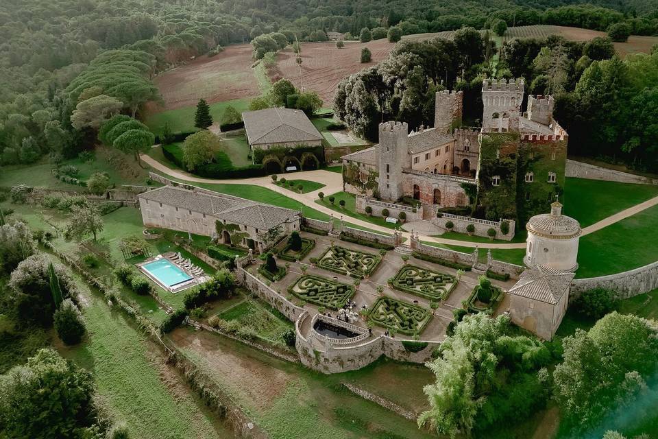 Wedding in a Castle in Tuscany