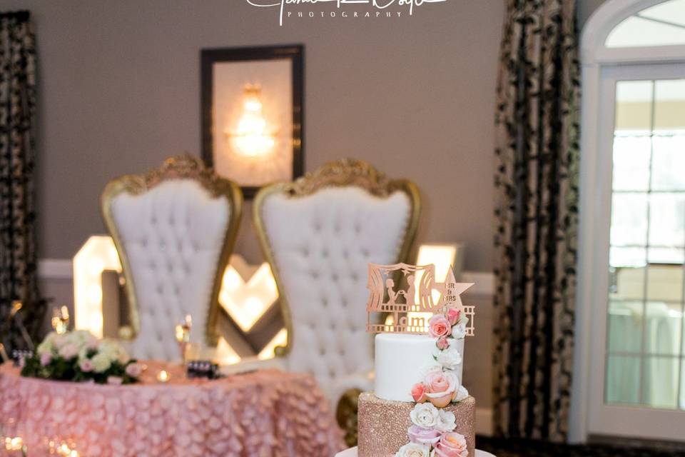 Cake and Sweetheart Table