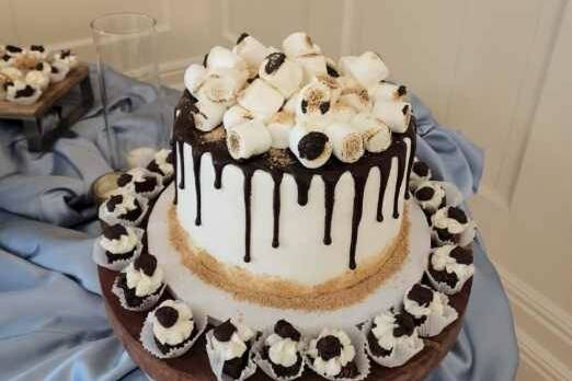 Groom's S'mores cake