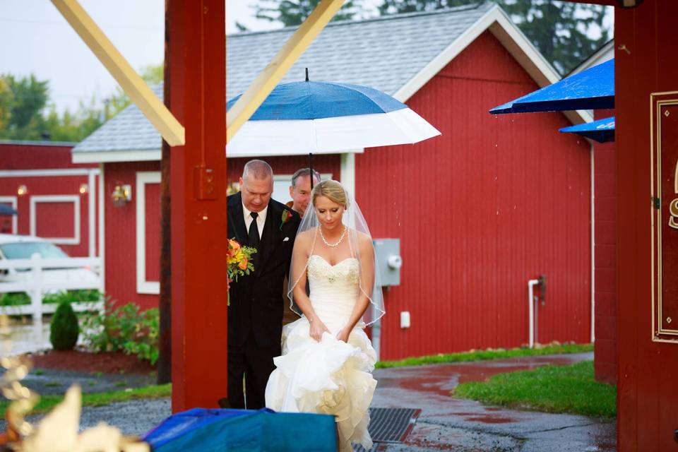 Walking bride