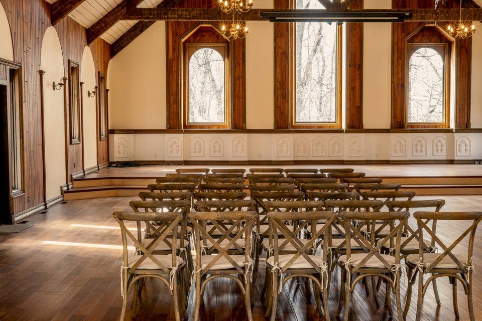 Cross back chairs