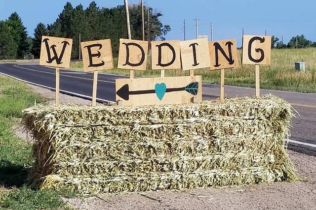Big sign for the entrance