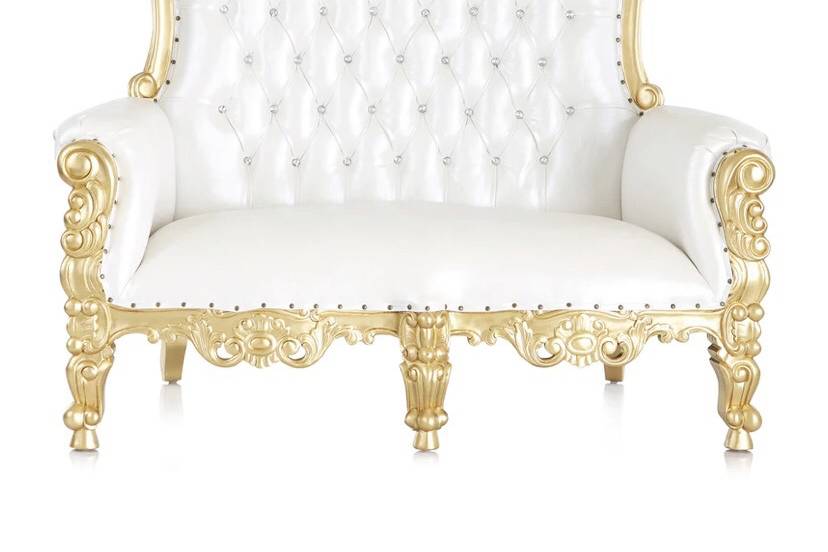 Queen Tiffany Loveseat Throne