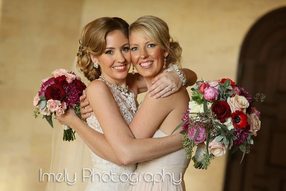 A bride and her best friend