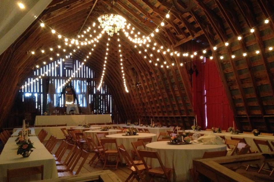 Reception hall lighting