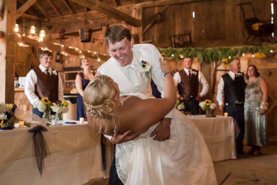 First dance as newlyweds