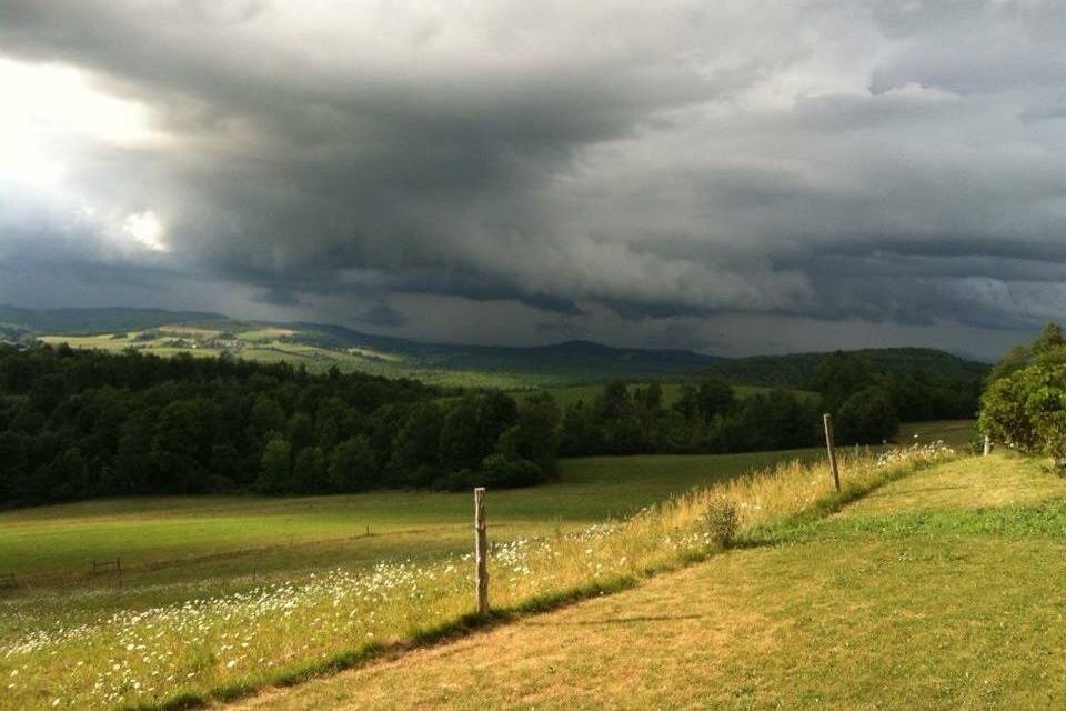 Clouds over the fields